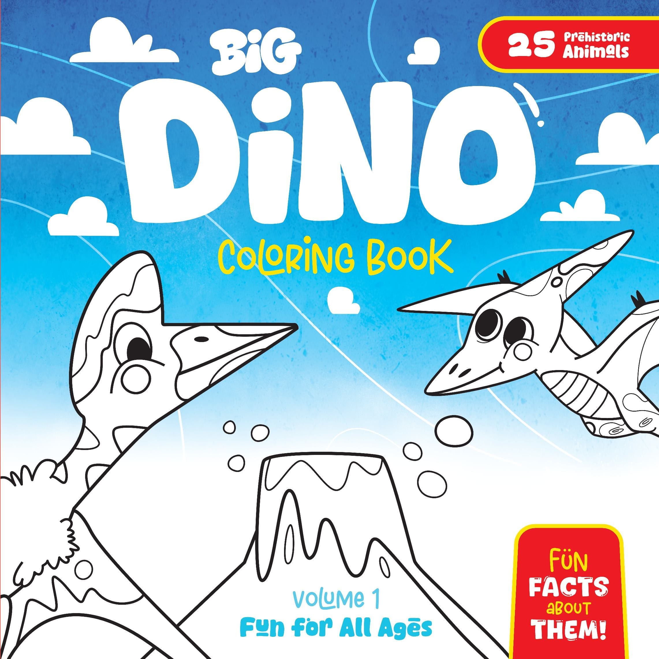 Big Dino Coloring Book – Volume 1