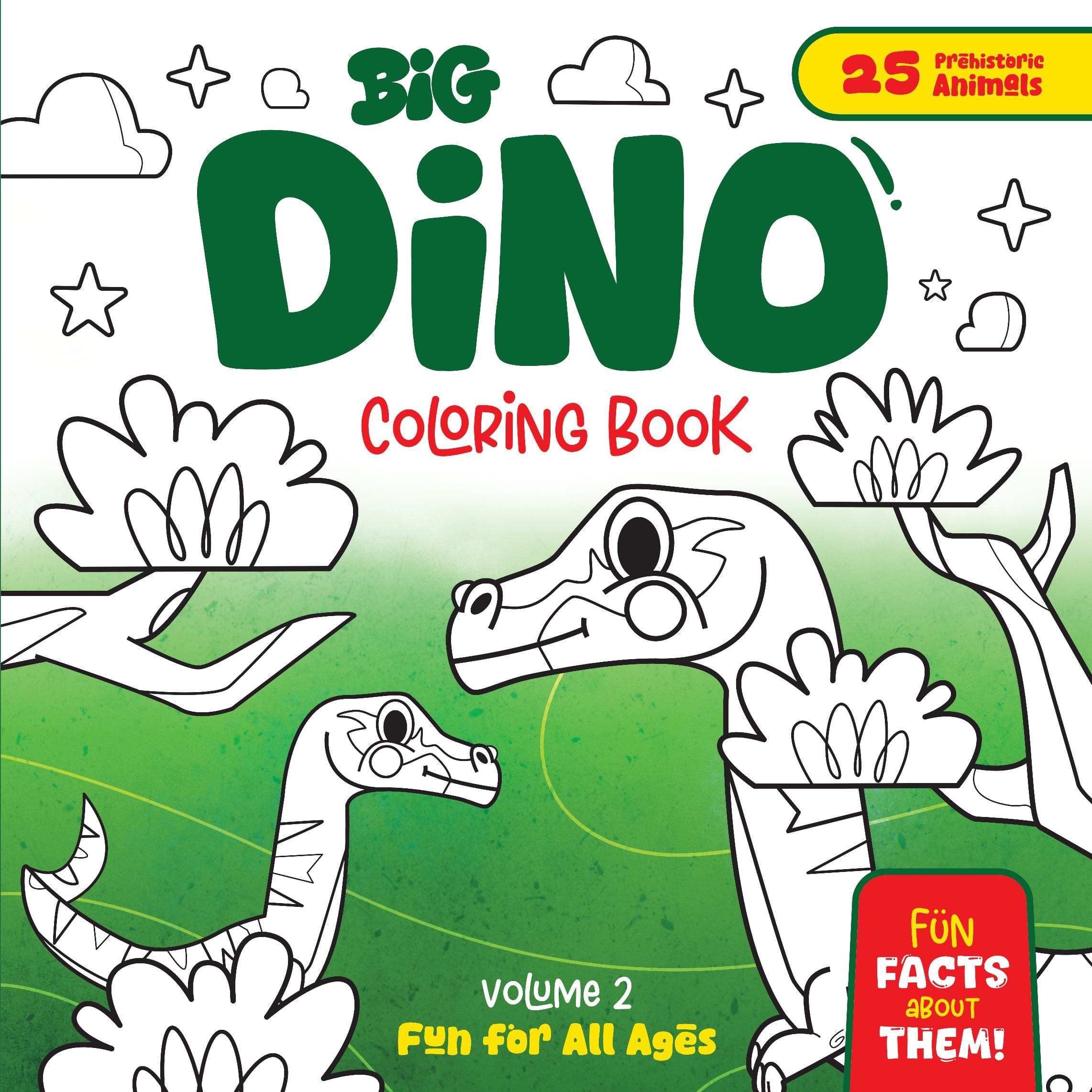 Big Dino Coloring Book – Volume 2