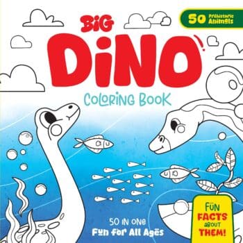 Big Dino Coloring Book – 50 in One
