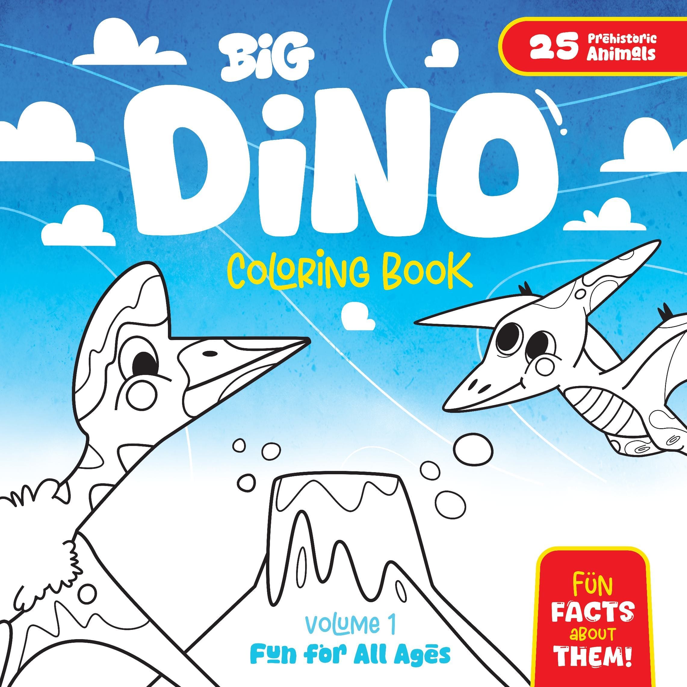Big Dino Coloring Book – Volume 1