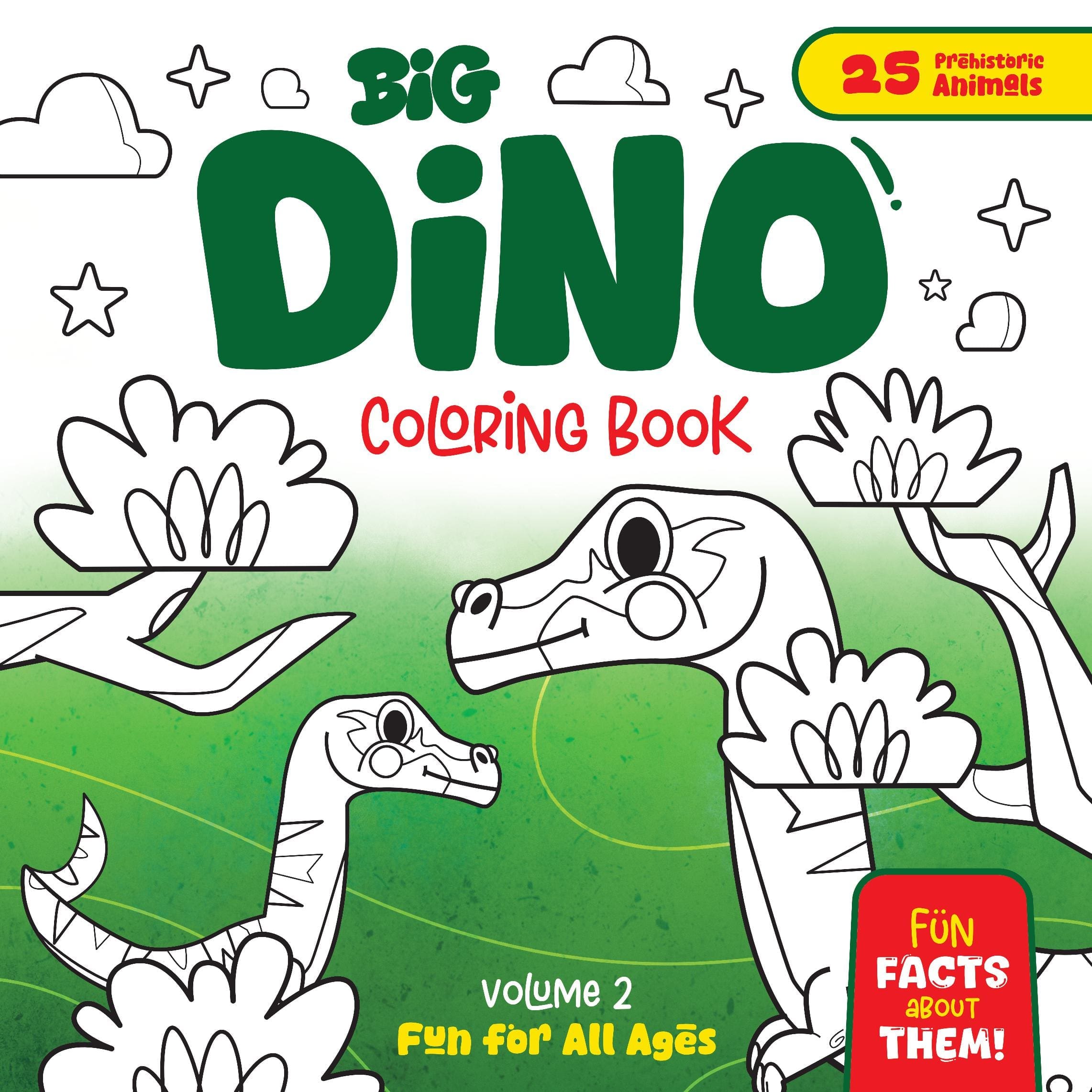 Big Dino Coloring Book – Volume 2