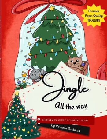 Jingle All the Way - Christmas Adult Coloring Book