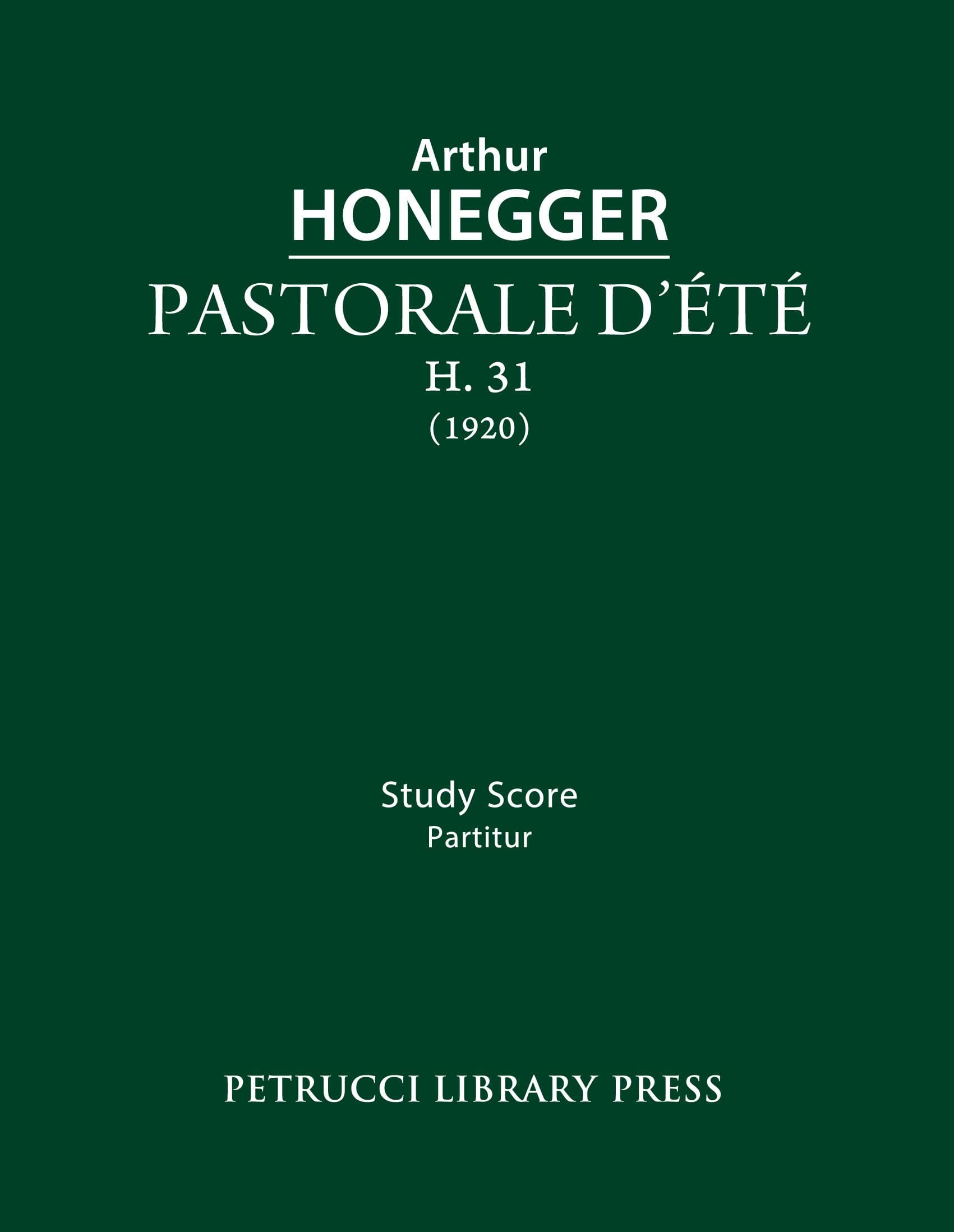 Pastorale d'ete, H 31