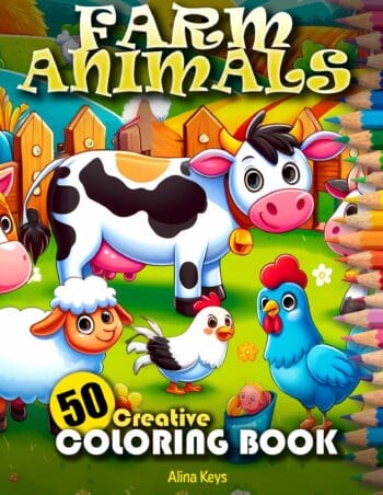 Farm Animals Coloring Book for Toddlers