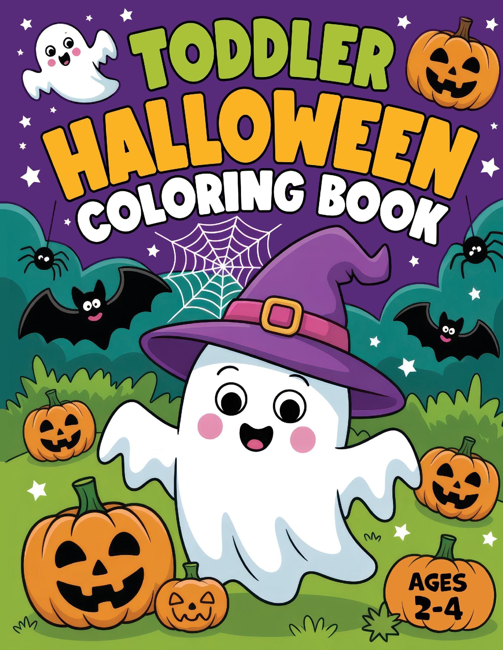 Toddler Halloween Coloring Book for Kids Ages 2-4