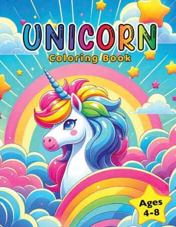 Unicorn Coloring Book for Kids Ages 4-8