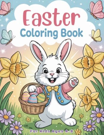 Easter Coloring Book for Kids Ages 4-8