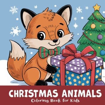 Christmas Animals Coloring Book