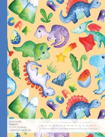 Dinosaurs Primary Story Journal Composition Book