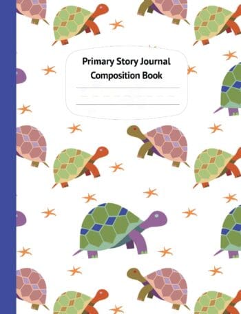 Turtles & Starfish Primary Story Journal Composition Book