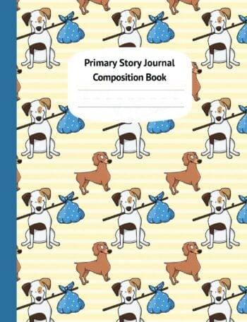 Cute Dogs Primary Story Journal Composition Book