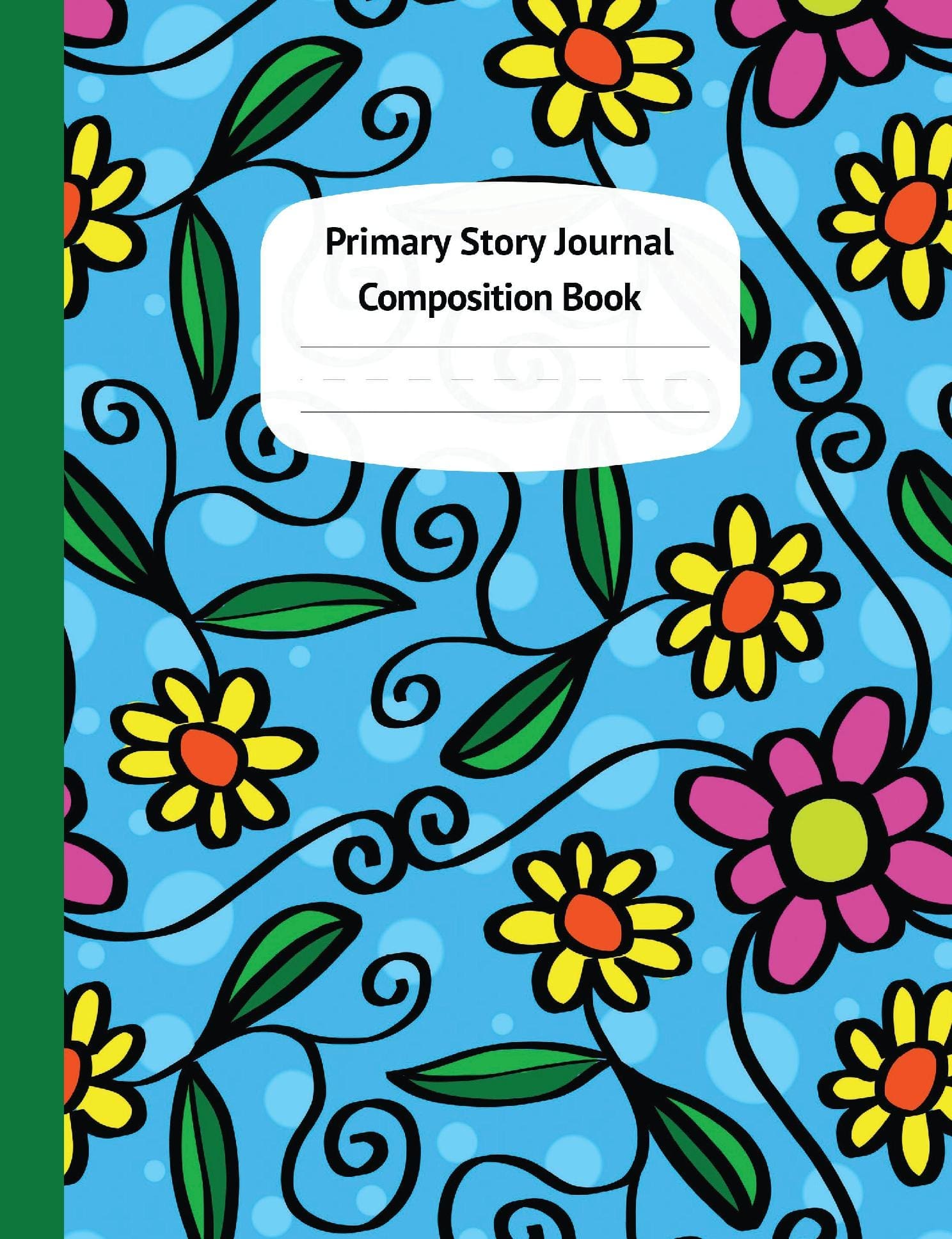 Flowers & Polka Dots Primary Story Journal Composition Book