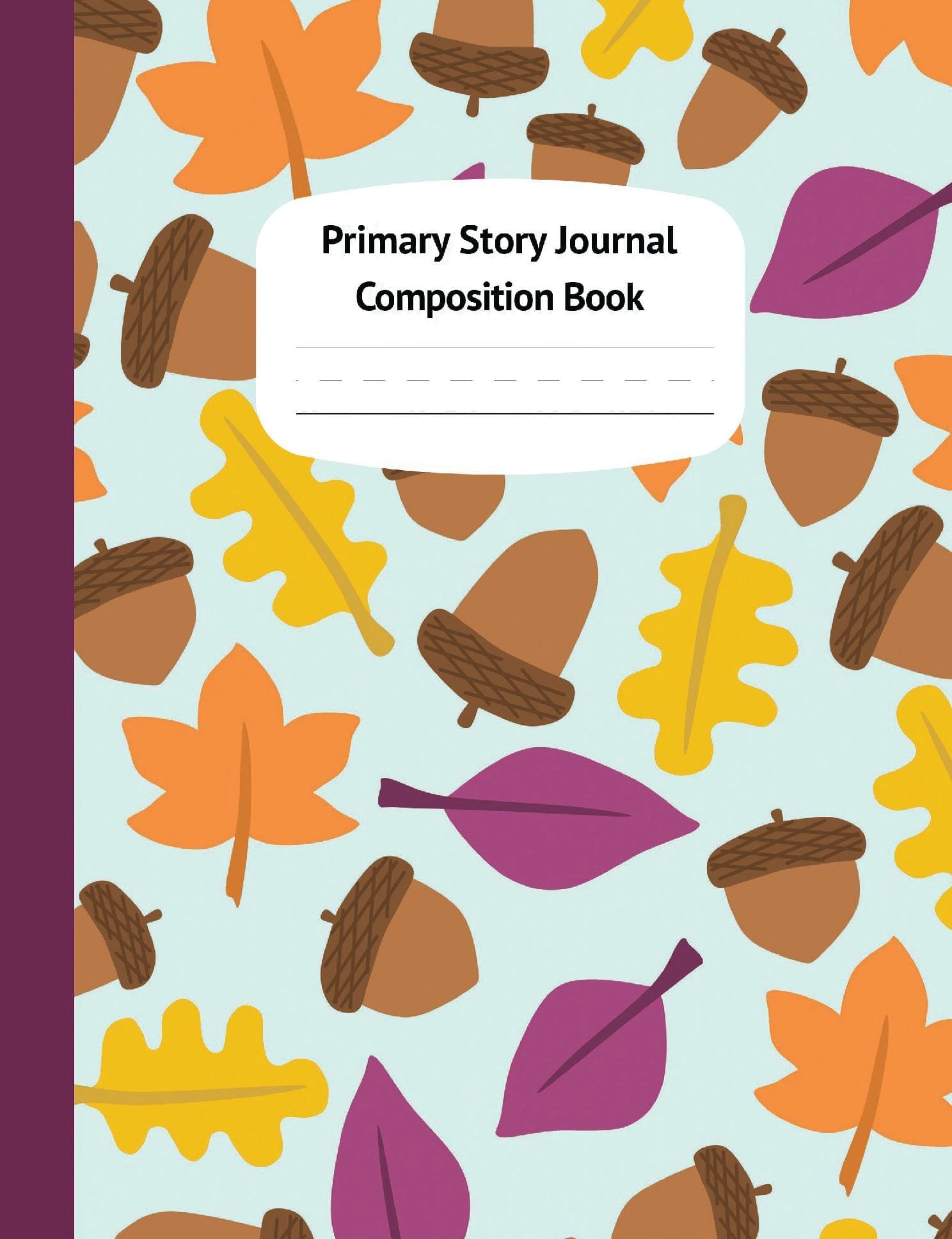 Fall Acorns Primary Story Journal Composition Book