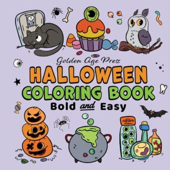 Halloween Bold & Easy Coloring Book