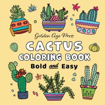 Cactus Bold & Easy Coloring Book