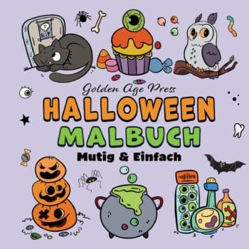 Halloween Mutig & Einfach Malbuch