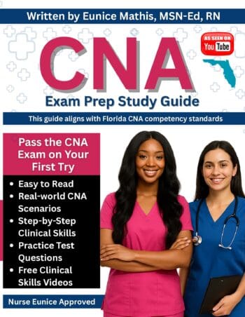 CNA Exam Prep Study Guide (Color Edition): Aligned to Florida CNA Testing Standards - Skills, Practice Questions & Study Tips for Success