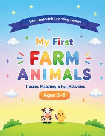 My First Farm Animals: Tracing, Matching & Fun Activities