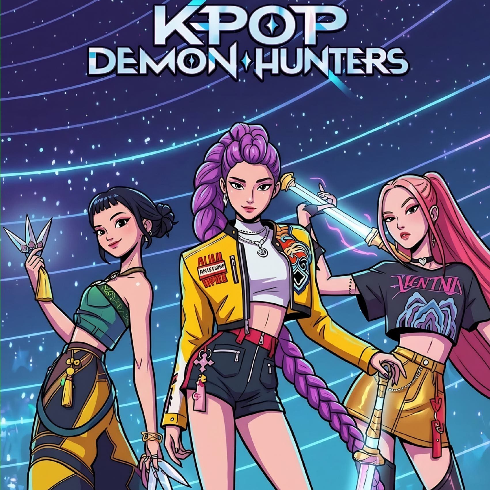 KPOP Demon Hunters Coloring Book