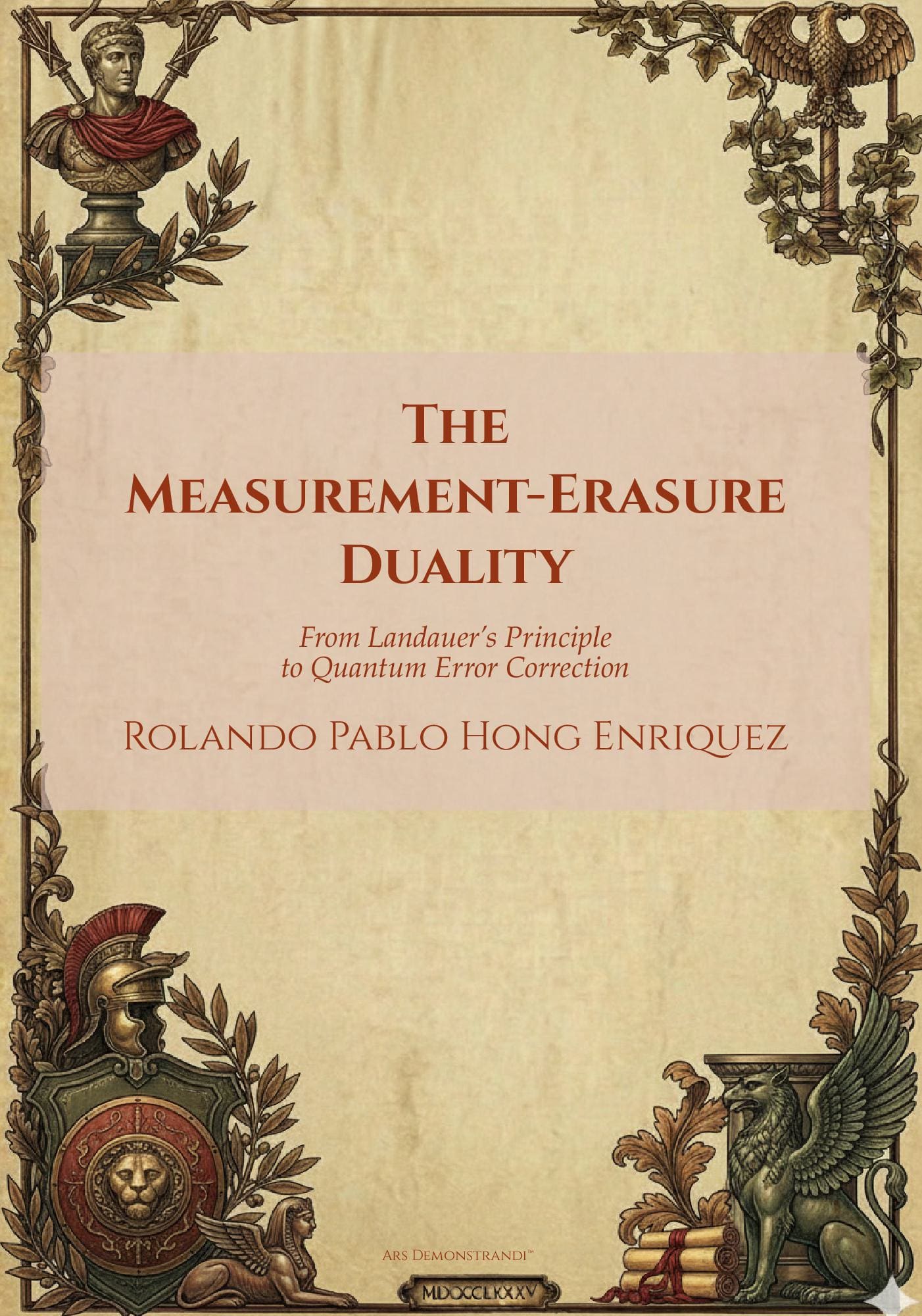 The Measurement-Erasure Duality: From Landauer's Principle to Quantum Error Correction