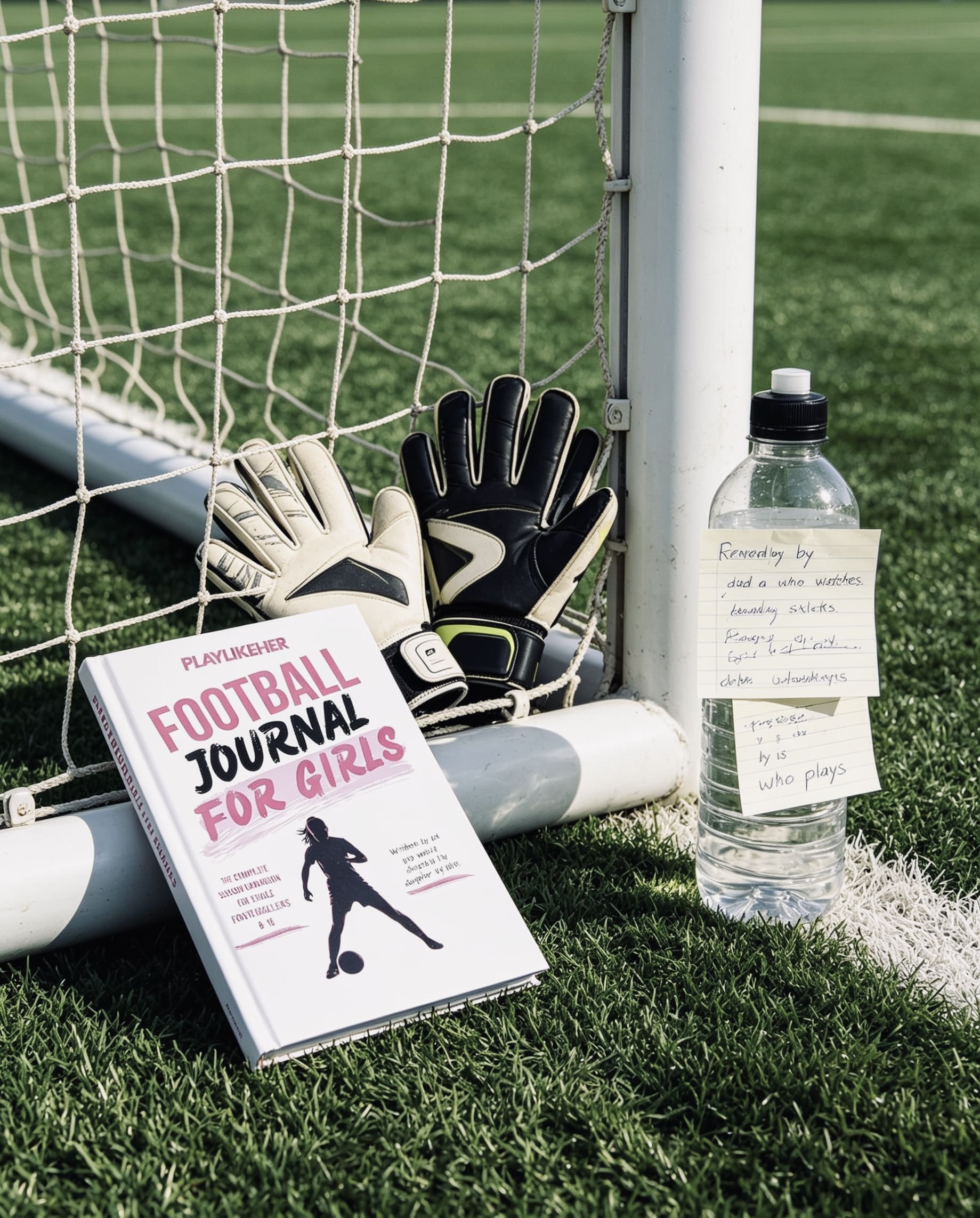 PLAYLIKEHER Football Journal for Girls Hardback Version