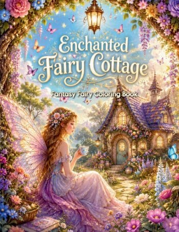 Enchanted Fairy Cottage: Fantasy Fairy Coloring Book