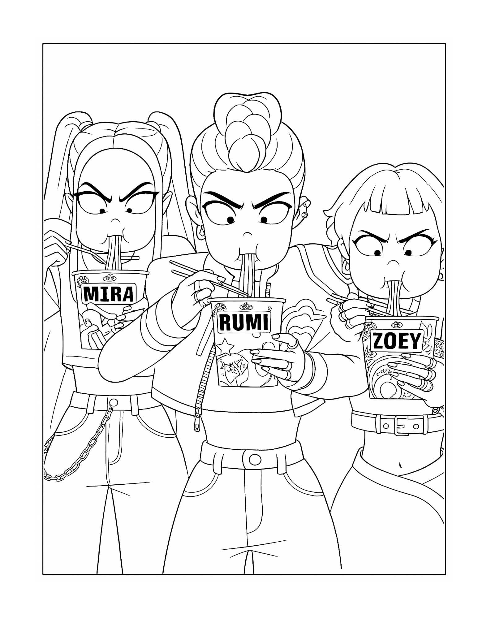 KPop Demon Hunters Coloring Book