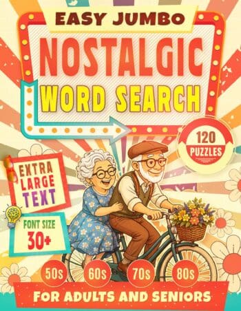 Easy Jumbo Nostalgic Word Search