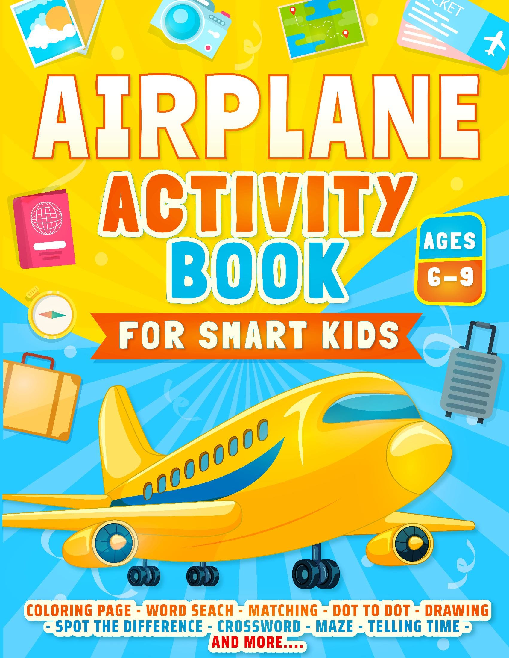 Airplane Activity Book for Smart Kids