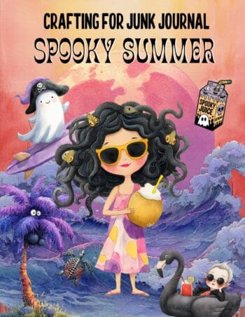 Crafting for Junk Journal Spooky Summer Ephemera Book