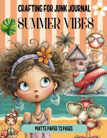 Crafting for Junk Journal Summer Vibes Ephemera Book