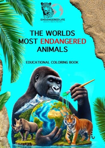 The world’s most endangered animals- Educational coloring book