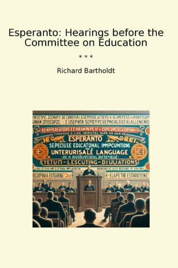 Esperanto: Hearings before the Committee on Education