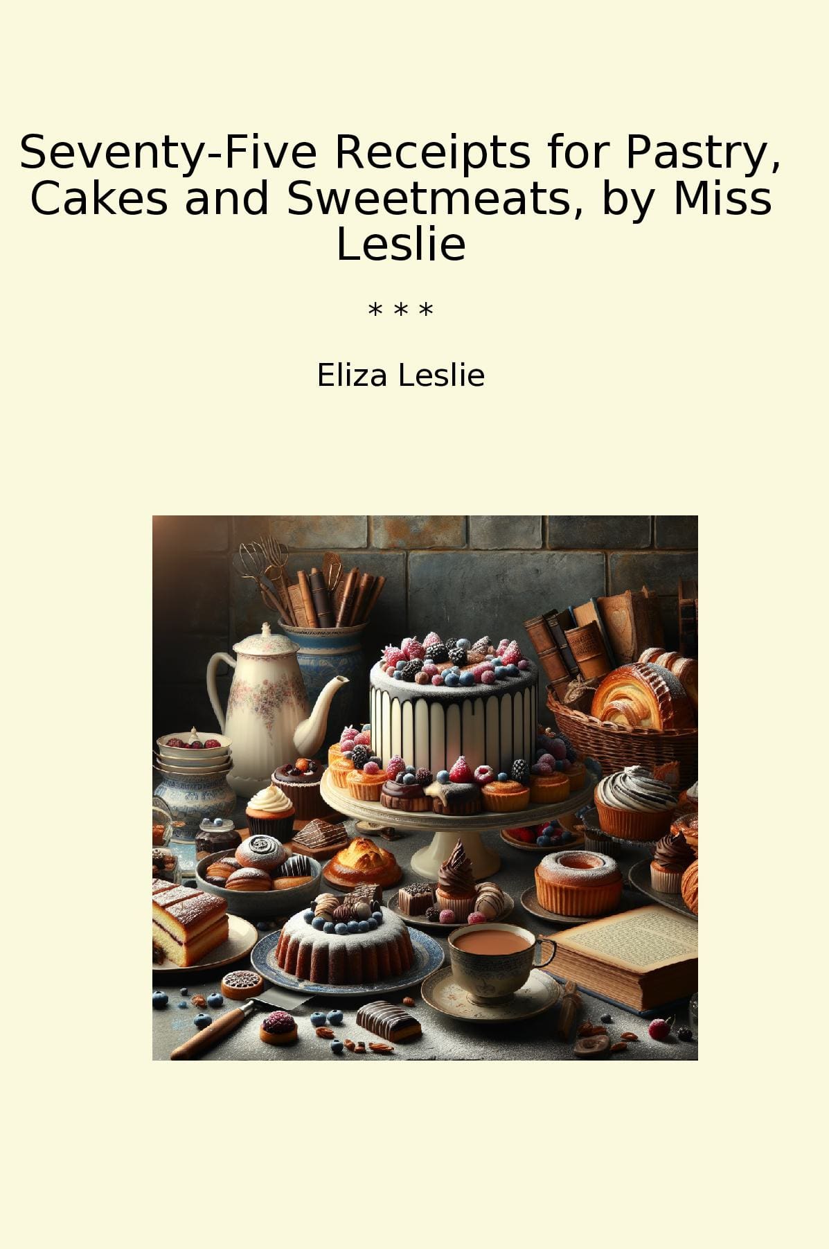 Seventy-Five Receipts for Pastry, Cakes and Sweetmeats, by Miss Leslie