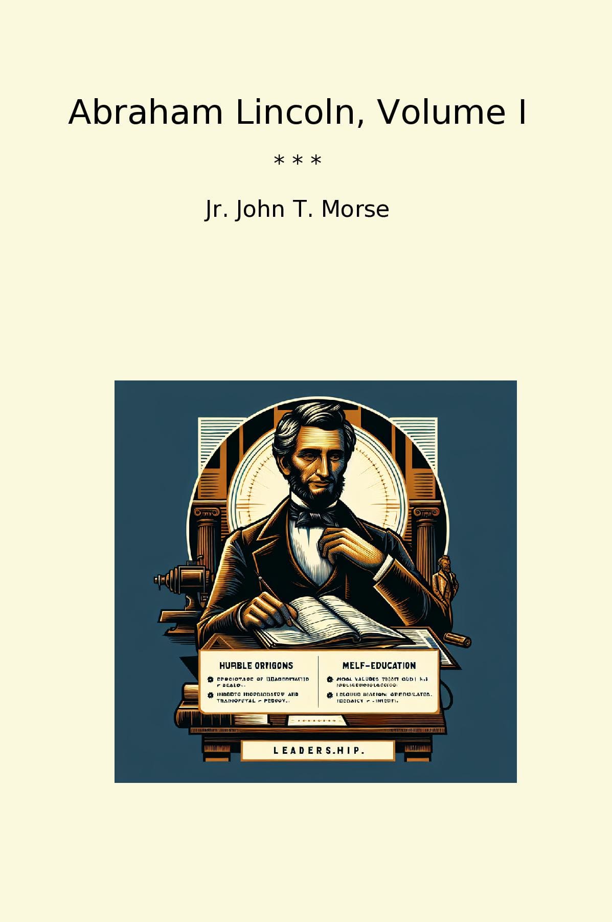 Abraham Lincoln, Volume I