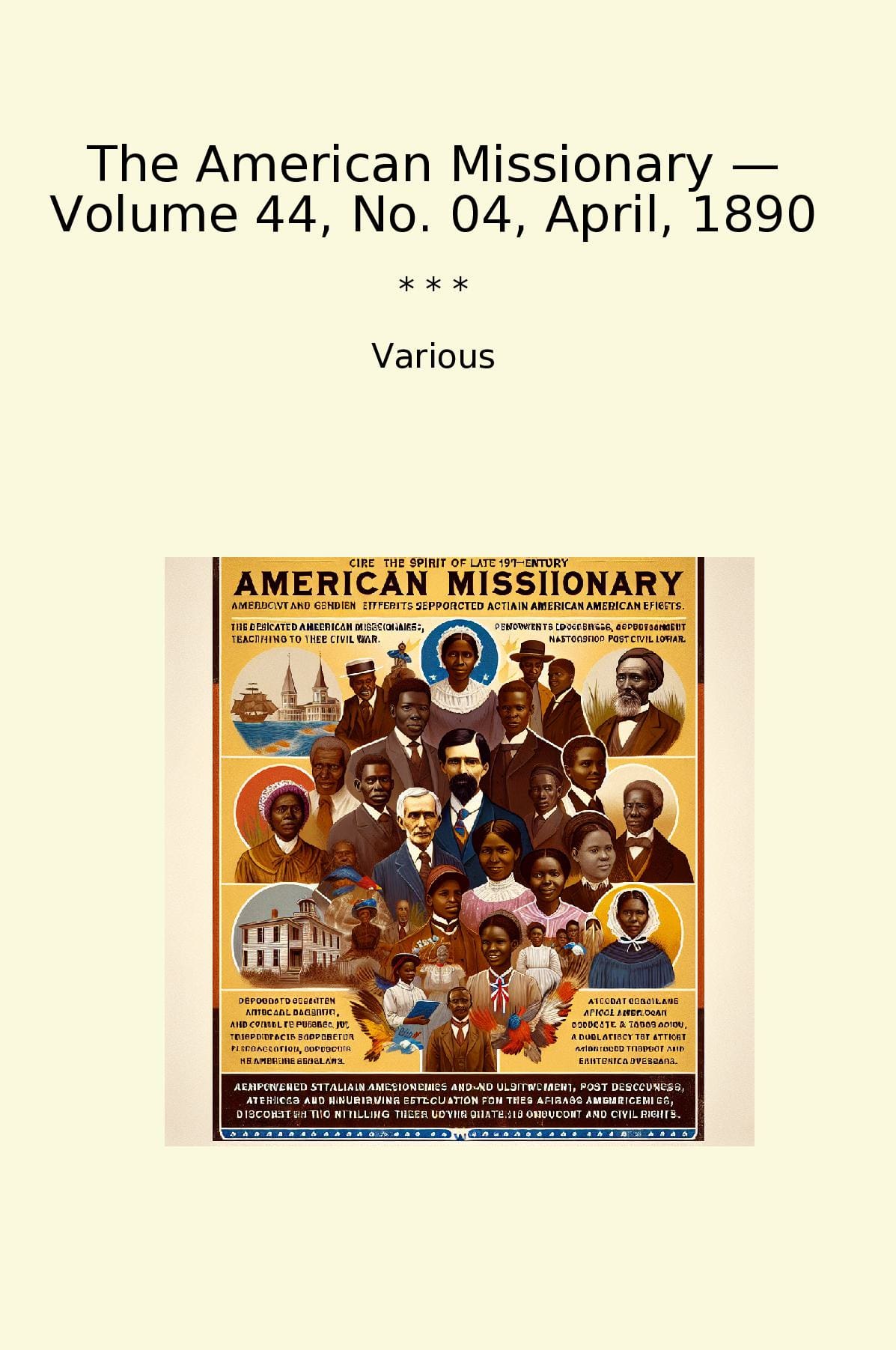 The American Missionary — Volume 44, No. 04, April, 1890
