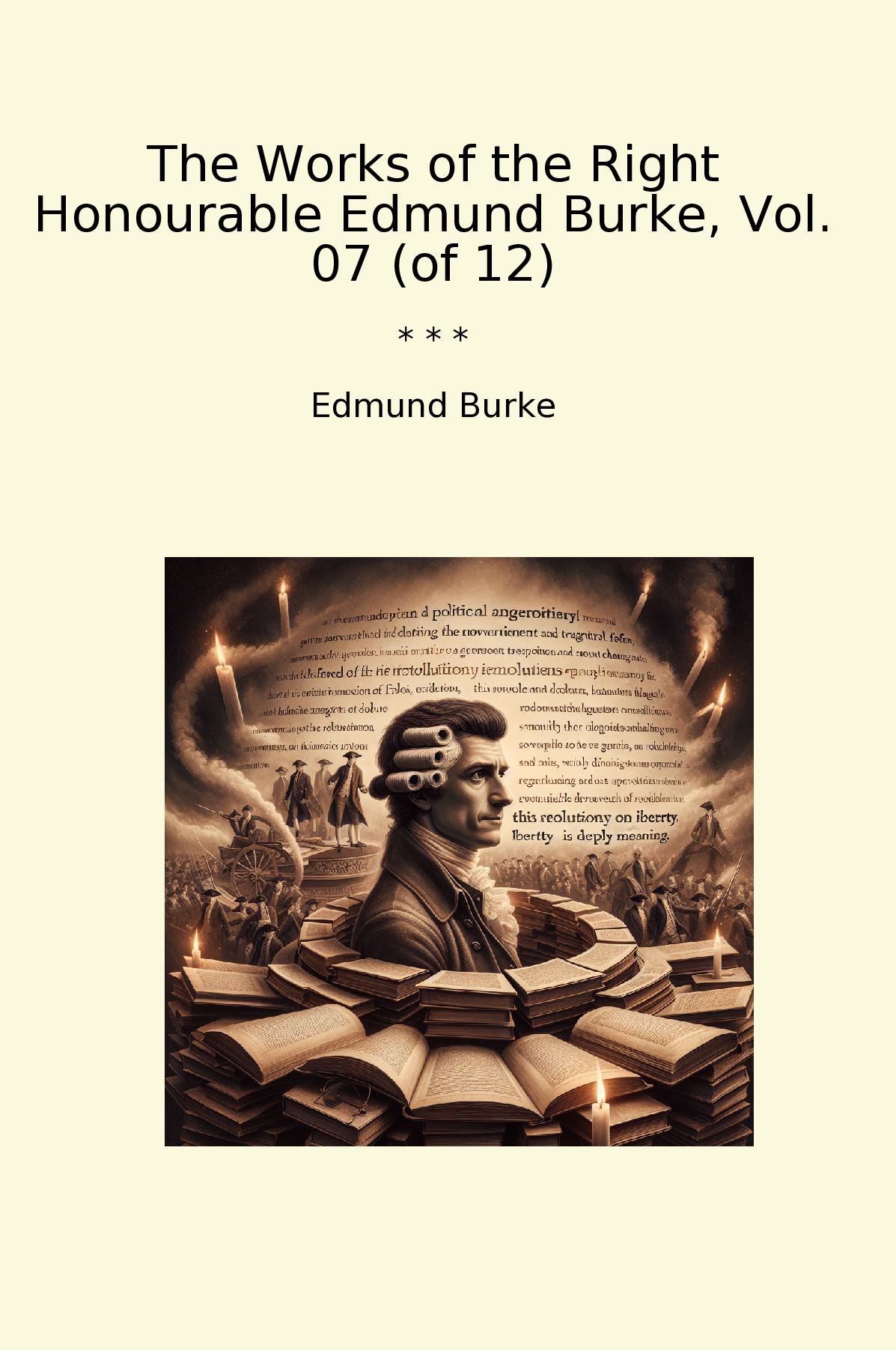 The Works of the Right Honourable Edmund Burke, Vol. 07 (of 12)