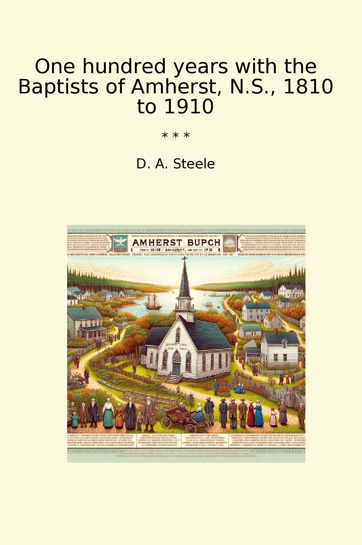 One hundred years with the Baptists of Amherst, N.S., 1810 to 1910