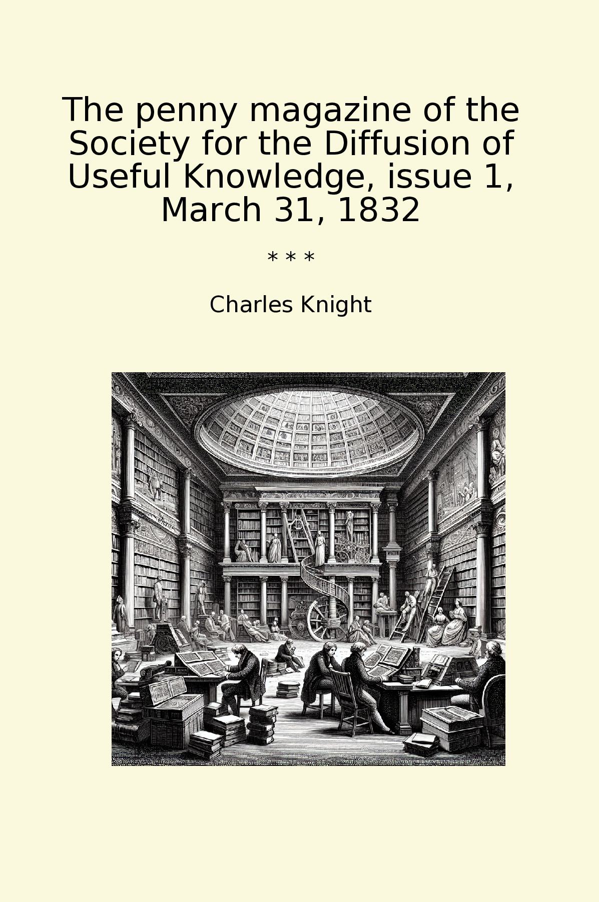 The penny magazine of the Society for the Diffusion of Useful Knowledge, issue 1, March 31, 1832