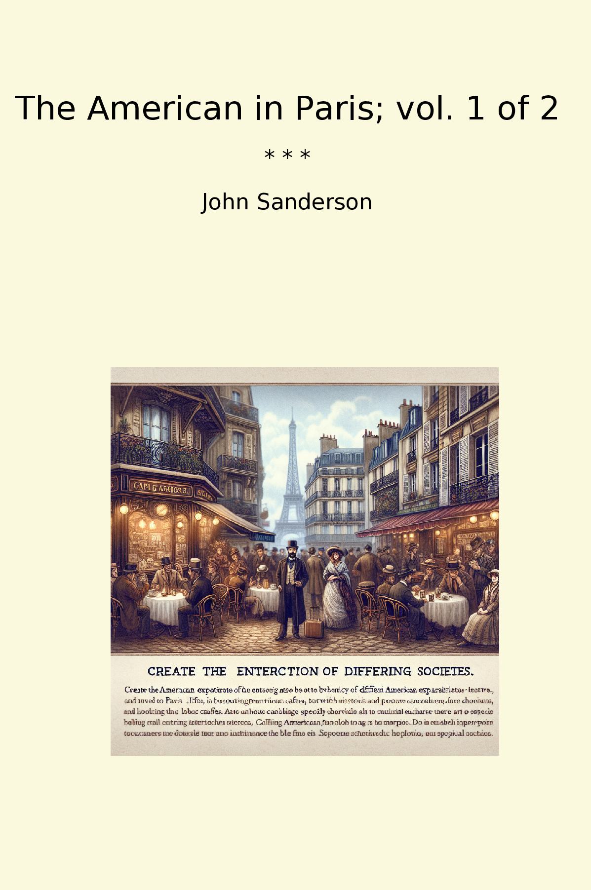 The American in Paris; vol. 1 of 2