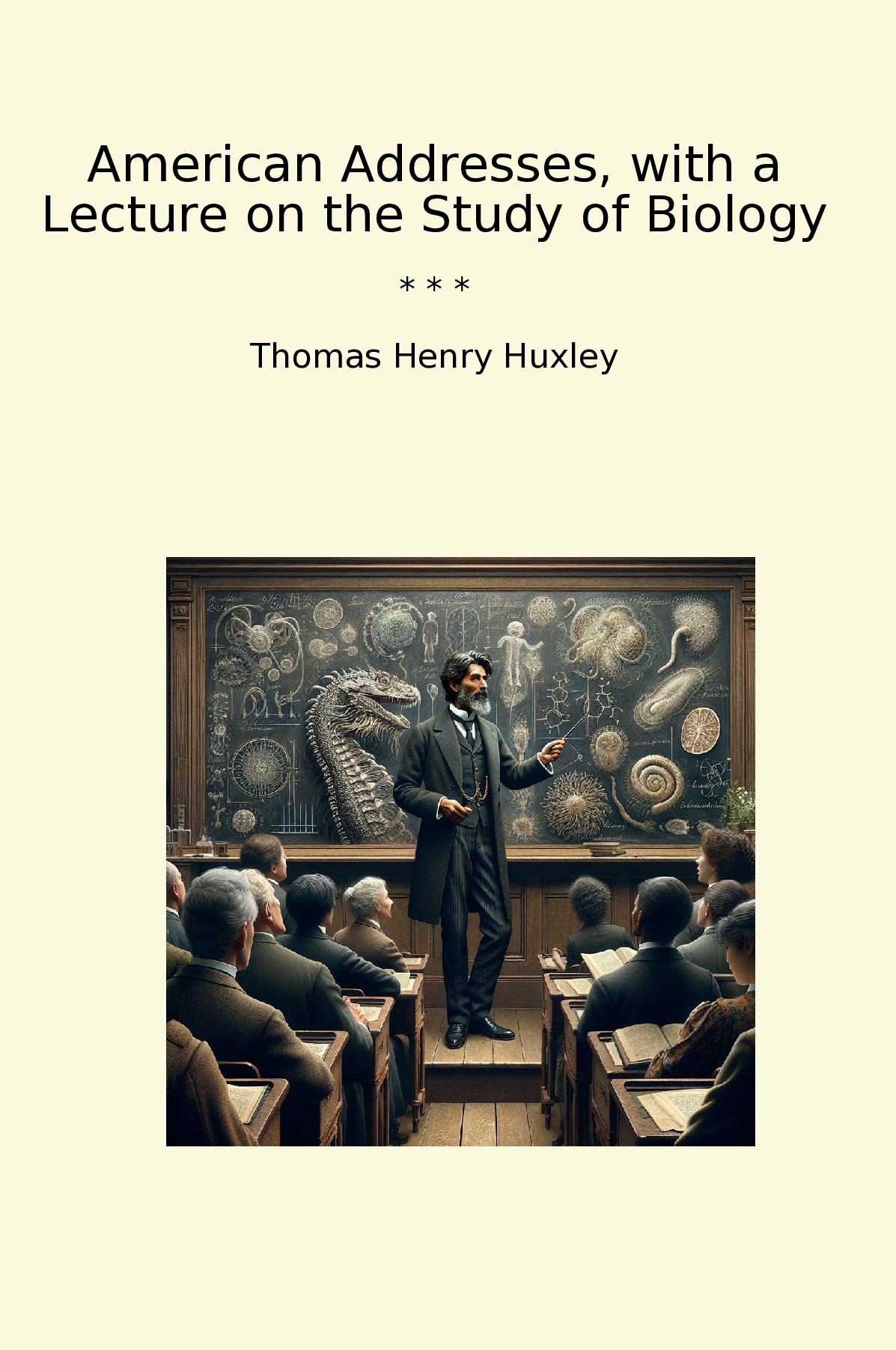 American Addresses, with a Lecture on the Study of Biology