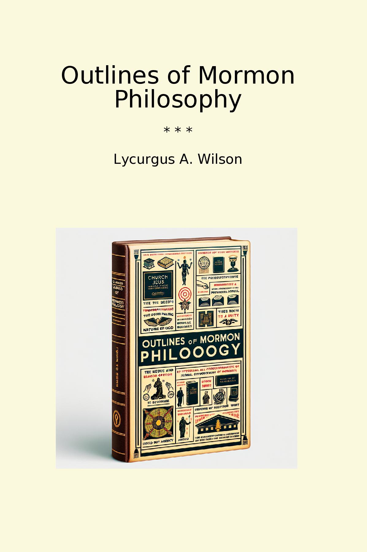Outlines of Mormon Philosophy