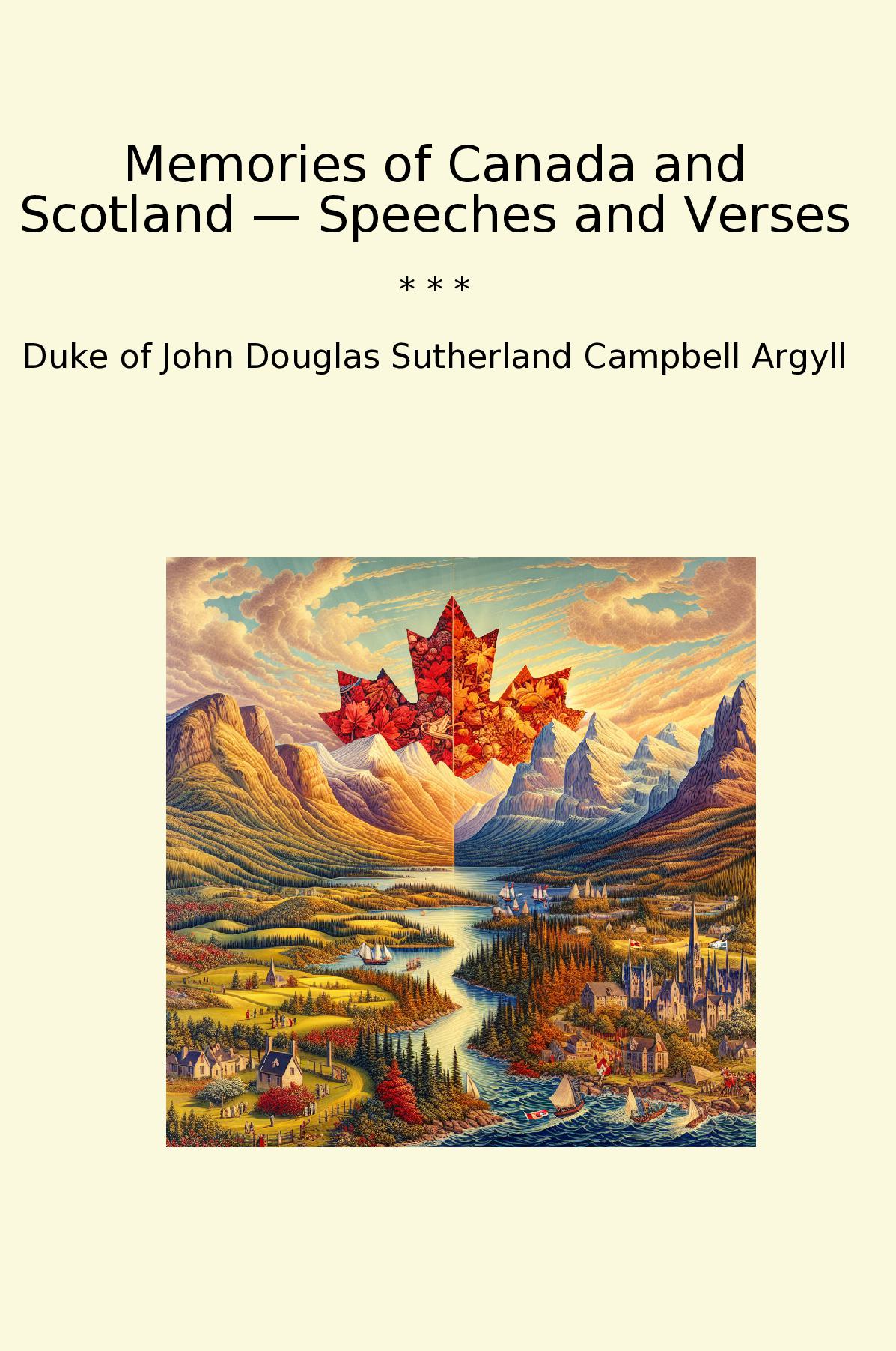 Memories of Canada and Scotland — Speeches and Verses