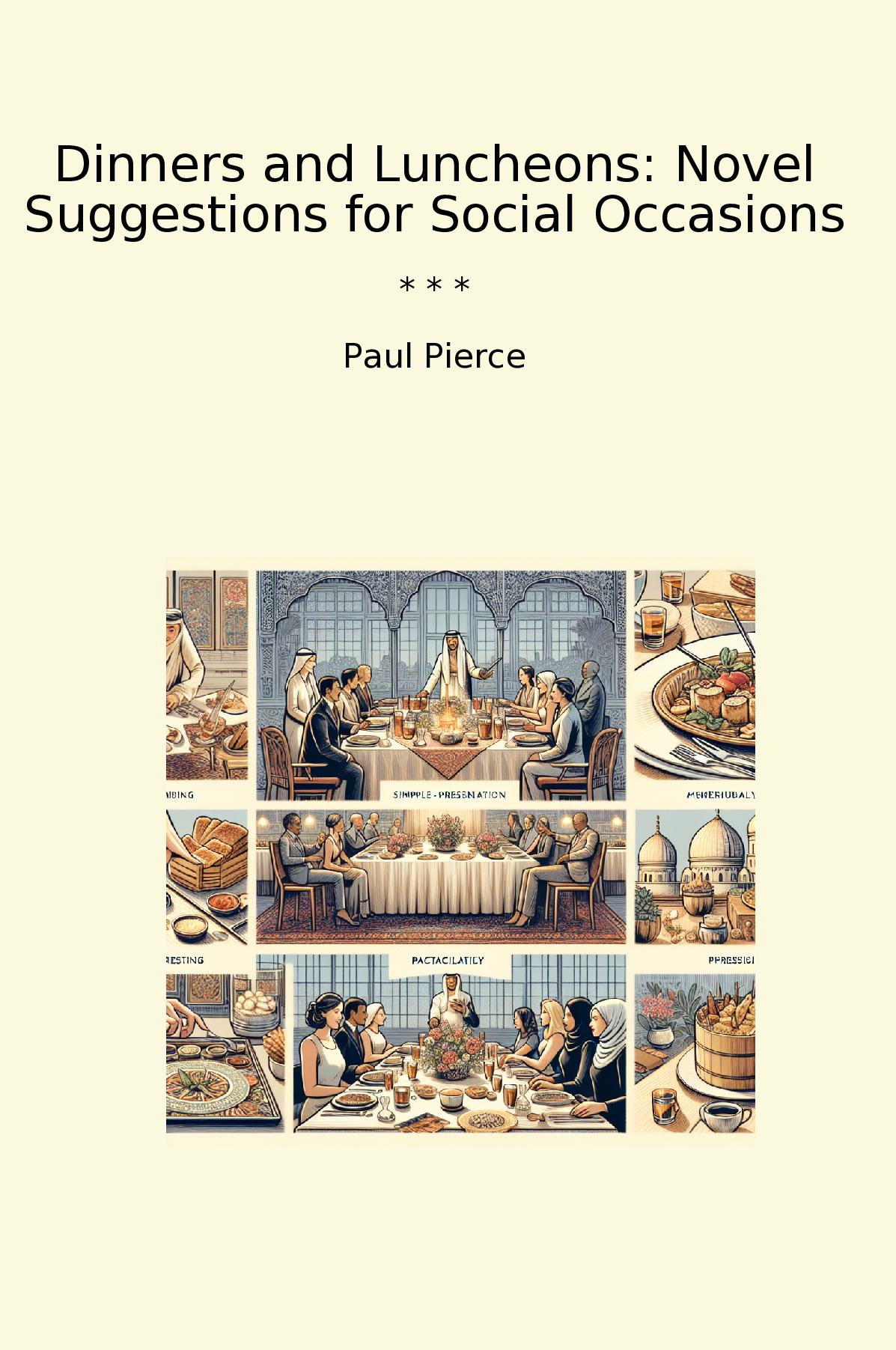 Dinners and Luncheons: Novel Suggestions for Social Occasions
