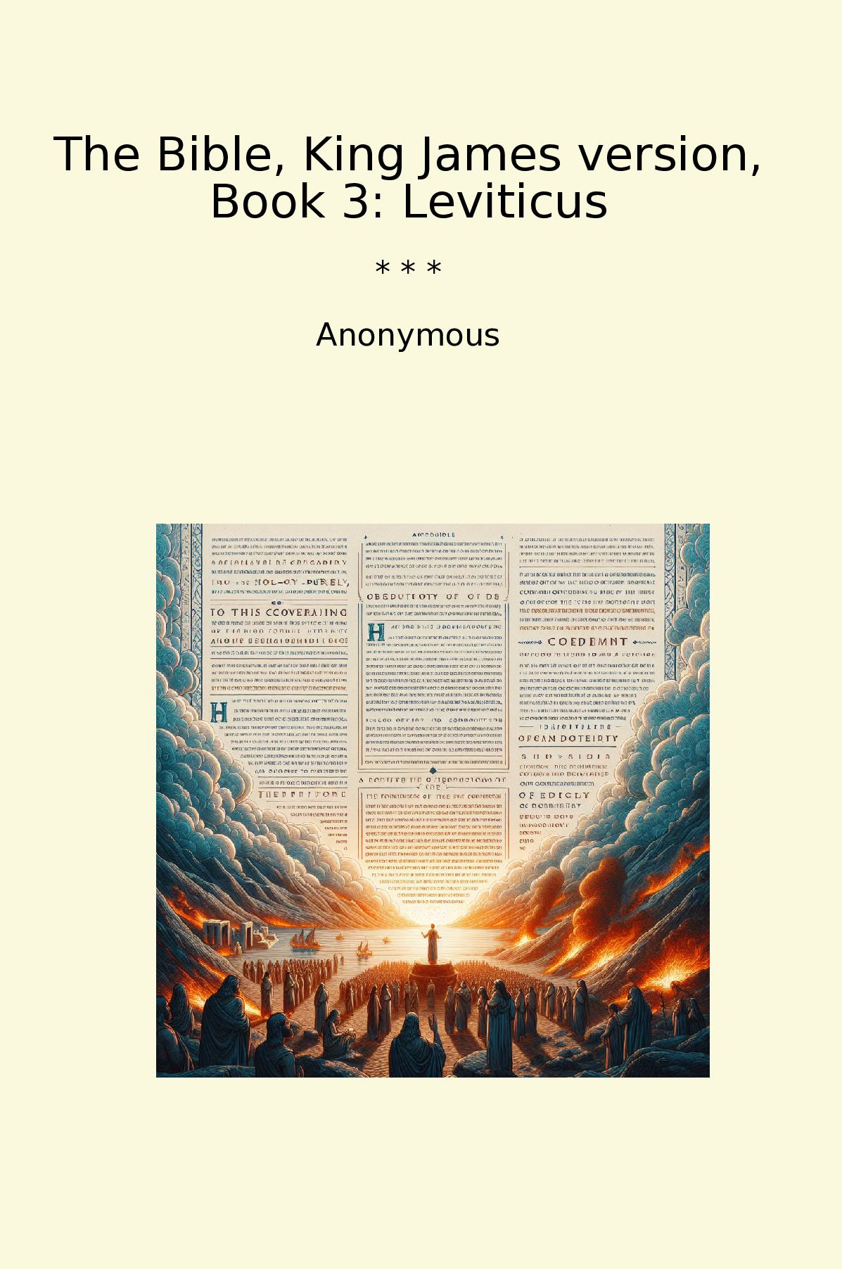The Bible, King James version, Book 3: Leviticus