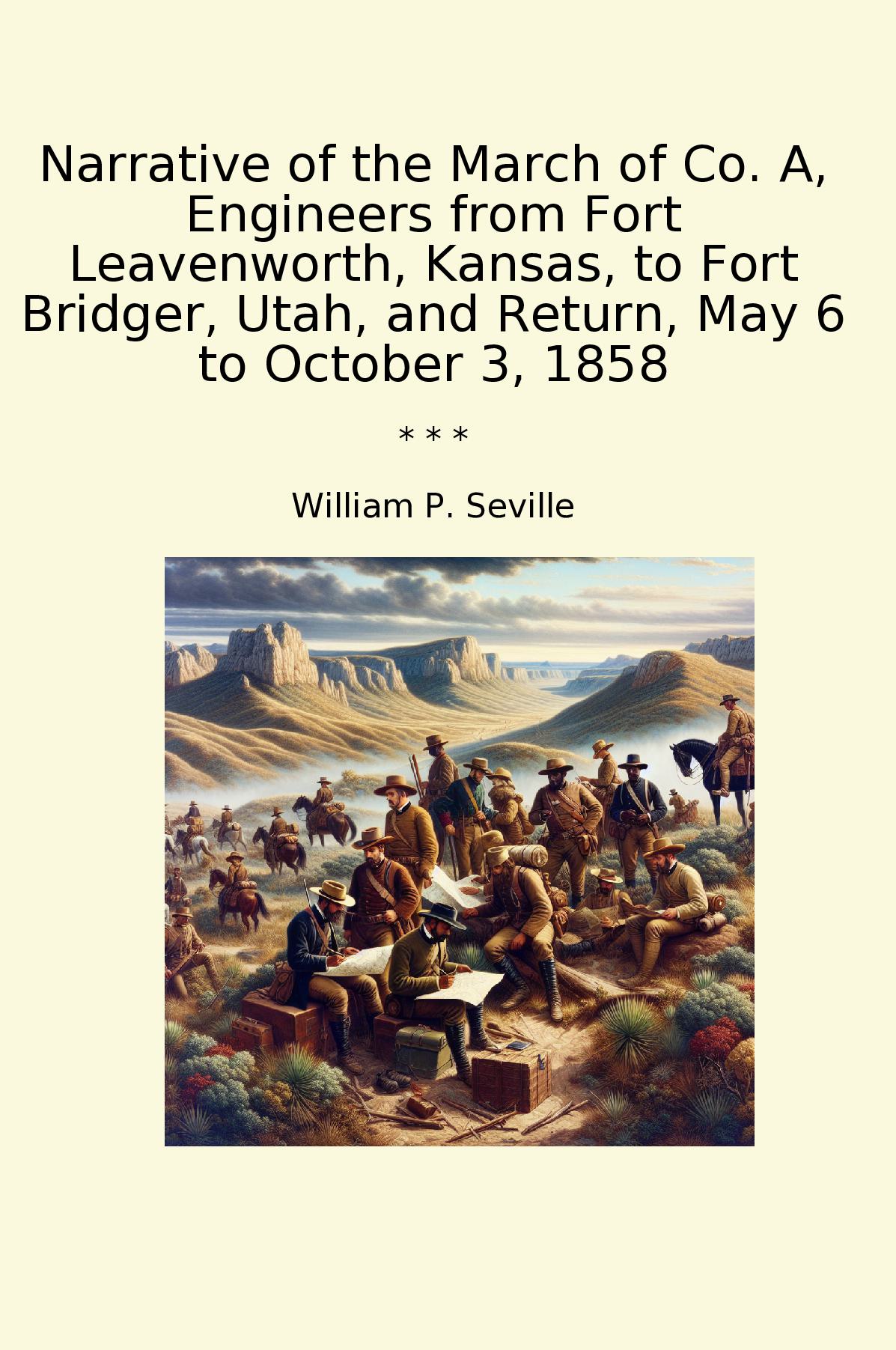 Narrative of the March of Co. A, Engineers from Fort Leavenworth, Kansas, to Fort Bridger, Utah, and Return, May 6 to October 3, 1858