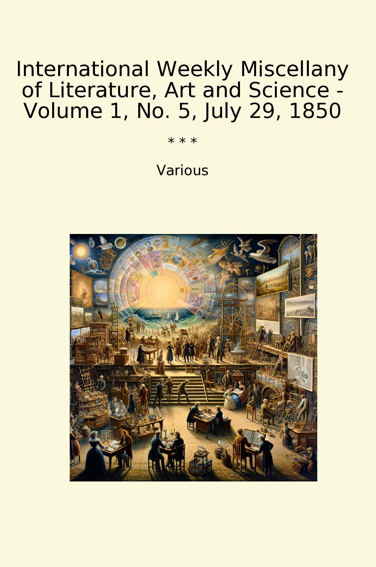 International Weekly Miscellany of Literature, Art and Science - Volume 1, No. 5, July 29, 1850