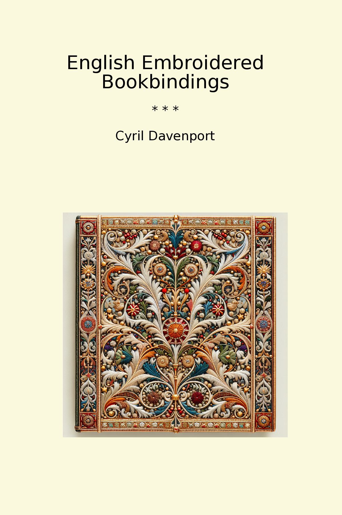English Embroidered Bookbindings