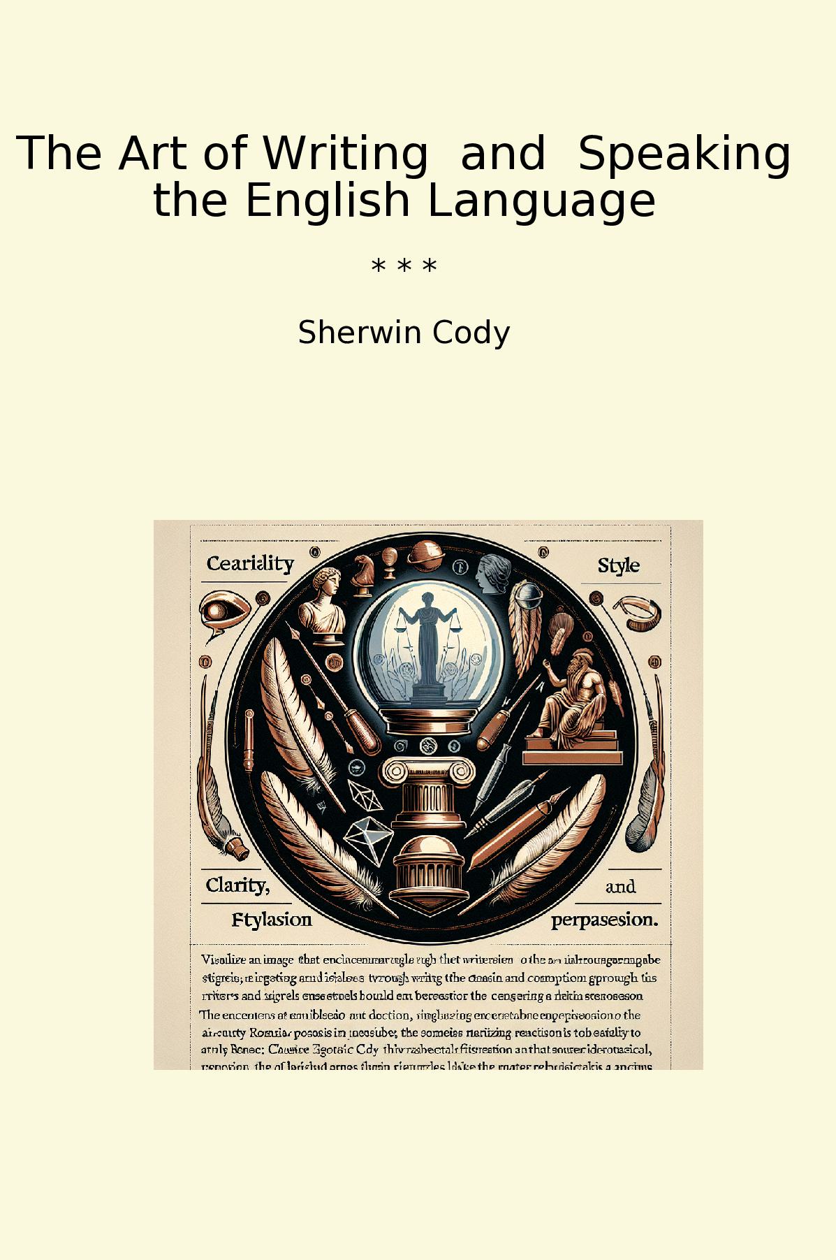 The Art of Writing and Speaking the English Language