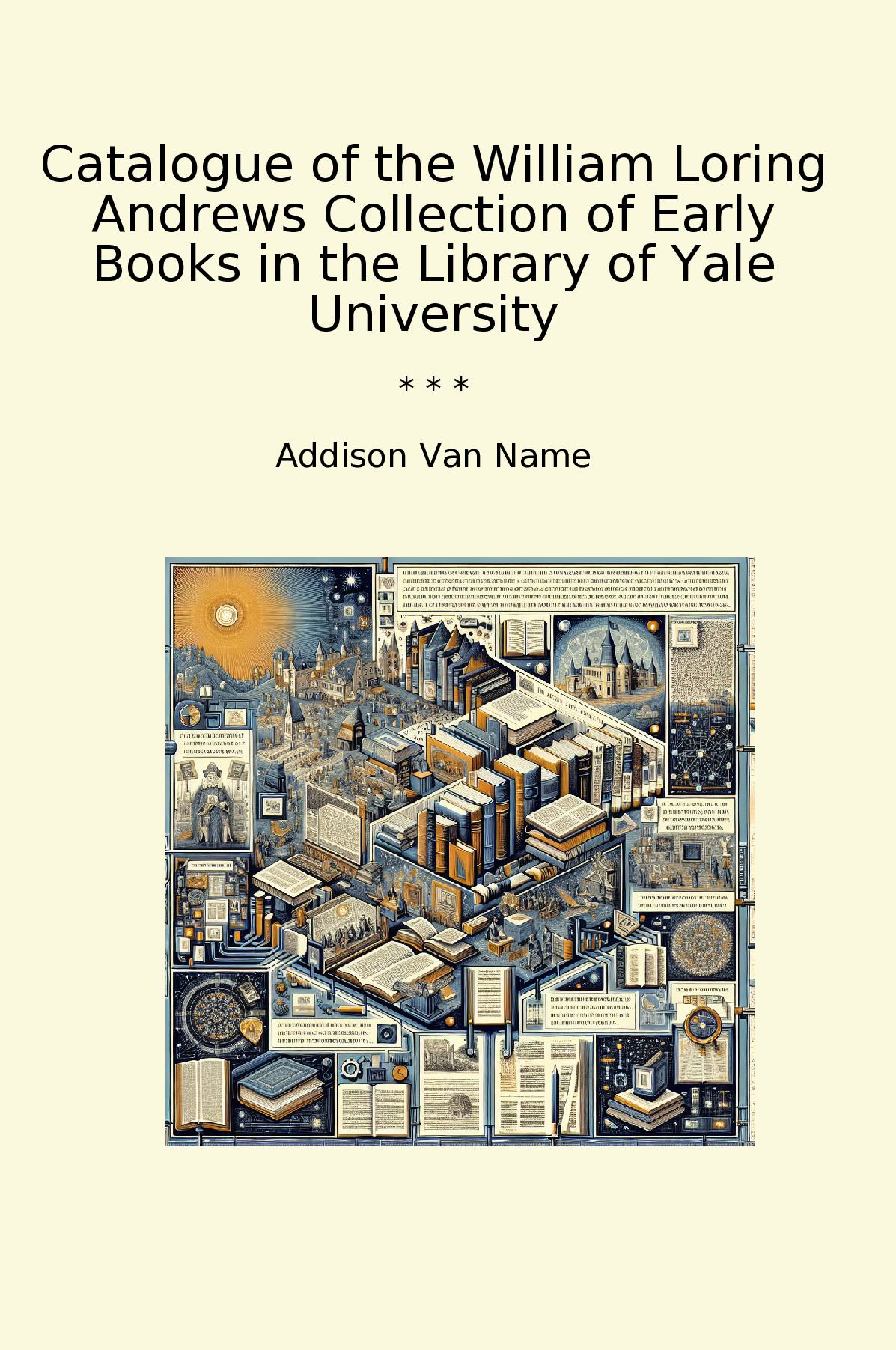 Catalogue of the William Loring Andrews Collection of Early Books in the Library of Yale University